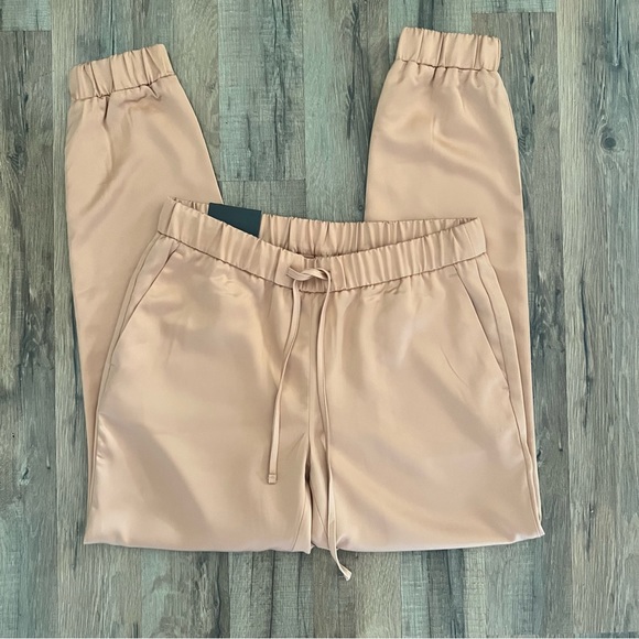 NWT Banana Republic Factory Satin Pull-on Joggers - Picture 4 of 8